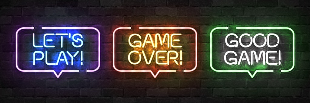 Get some game-related neon light signs