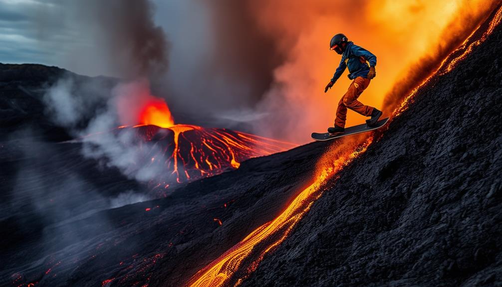adventure on fiery slopes