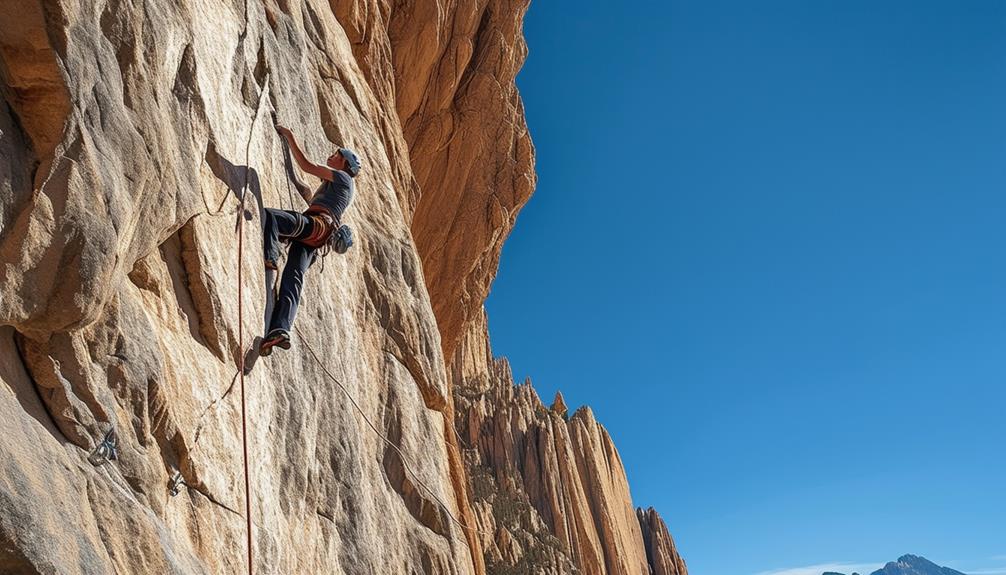 extreme rock climbing challenge