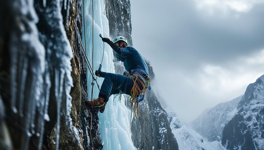 frozen waterfall ascent challenge