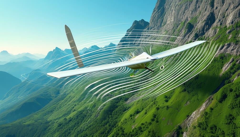 elevated soaring on wind