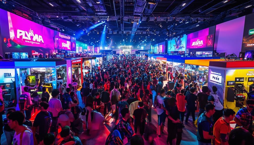 gaming convention with exhibits