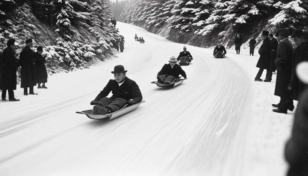 fun winter sledding pastime