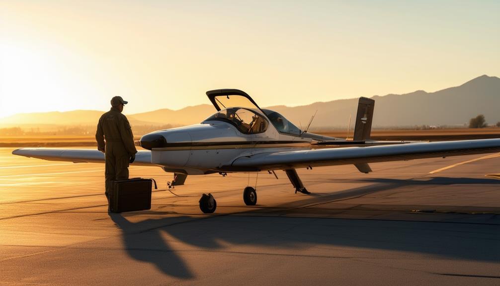 preparing for a flight