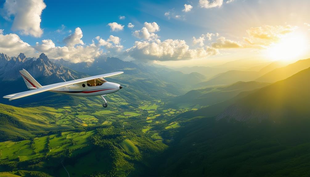 soaring through the sky