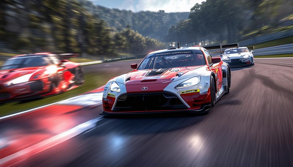 virtual racing simulation game