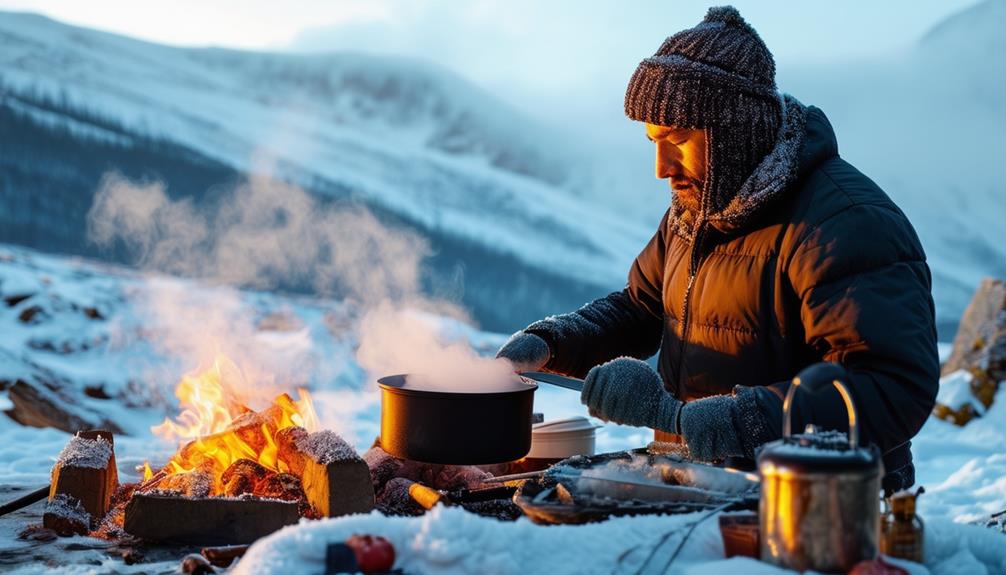 cooking in chilly environments