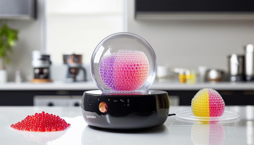 create unique edible spheres