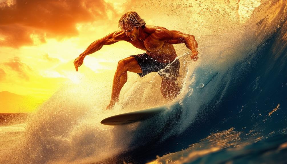 big wave surfer icon