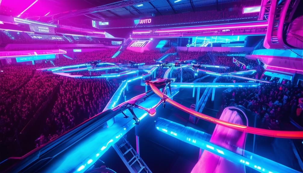 fast paced sport with drones