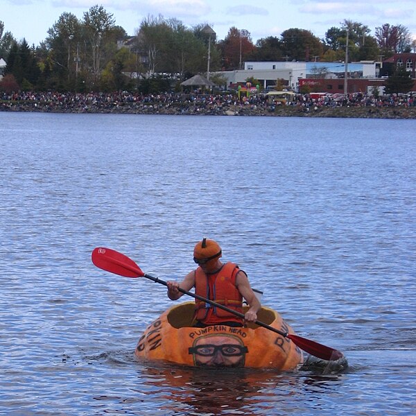 Giant Pumpkin Kayaking