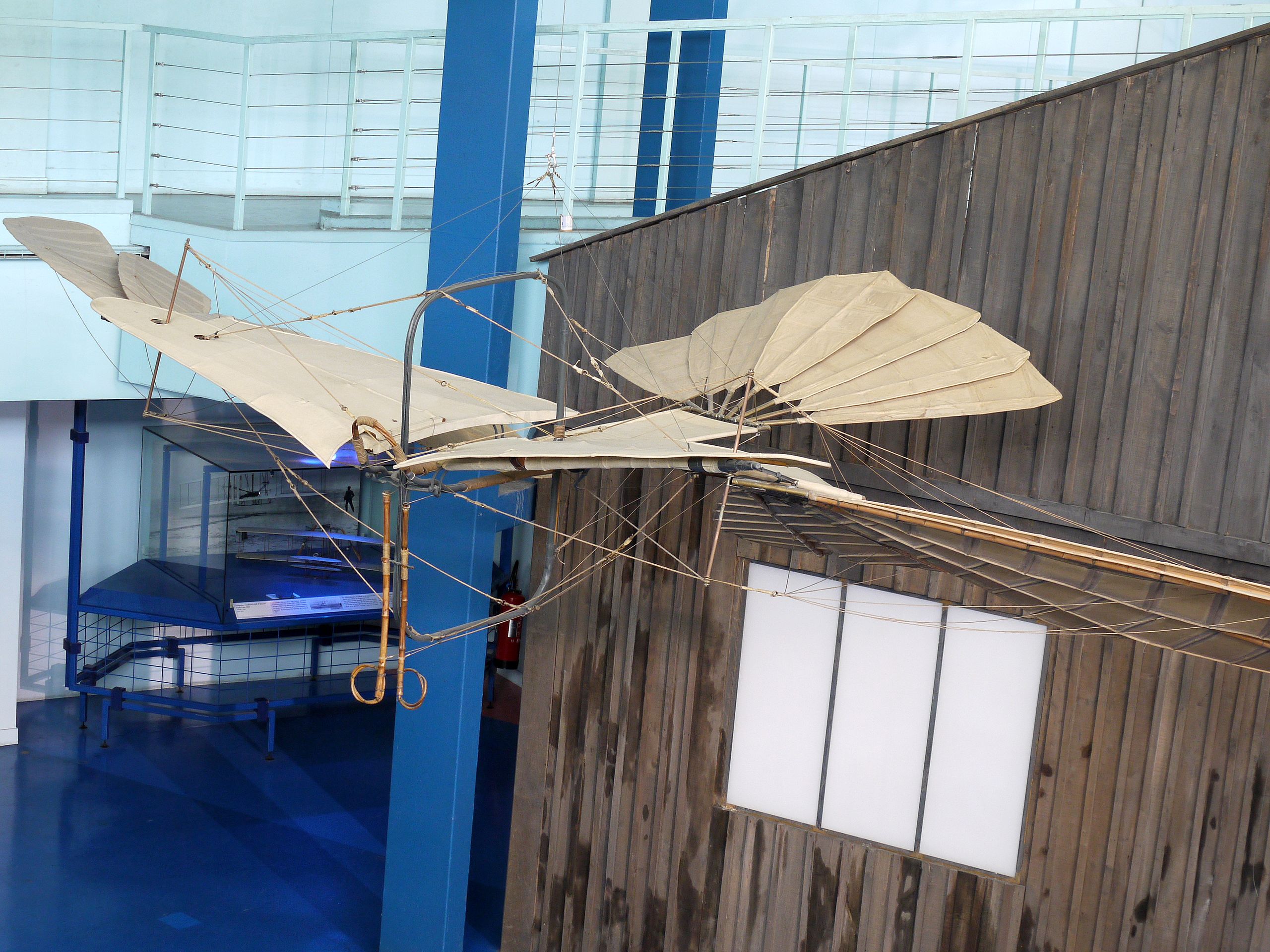 The Biot-Massia glider, restored and on display in the Musee de l'Air.