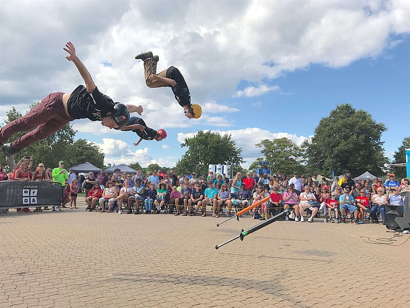 An extreme pogo exhibition in 2017