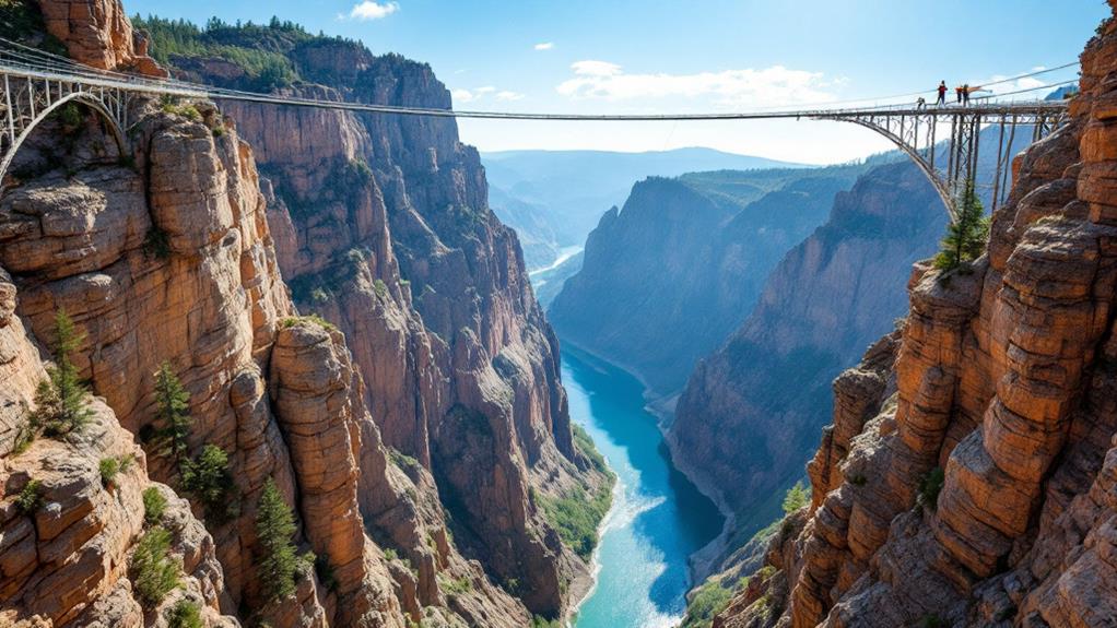 iconic american suspension bridge