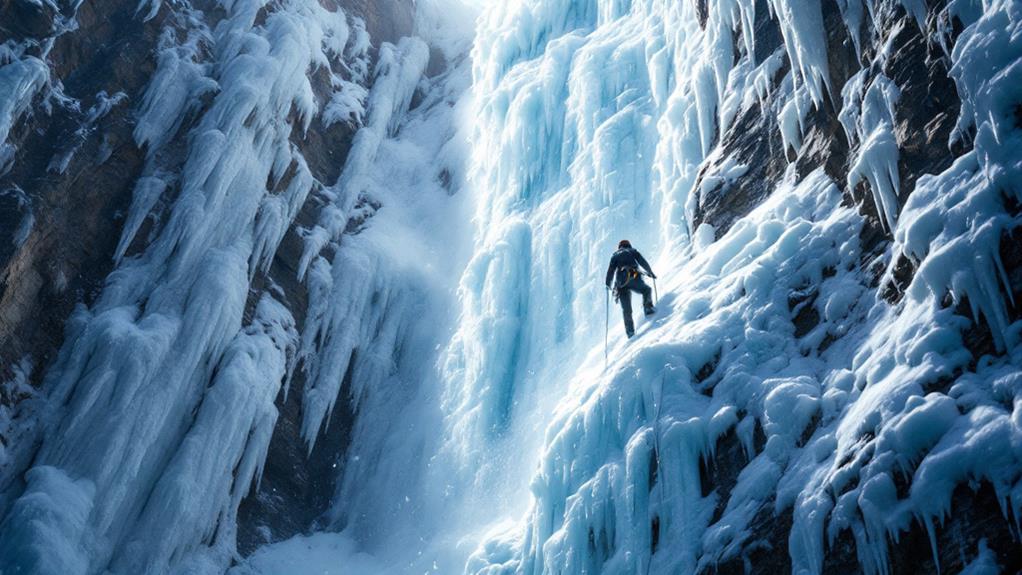 rapidly changing frozen water surfaces