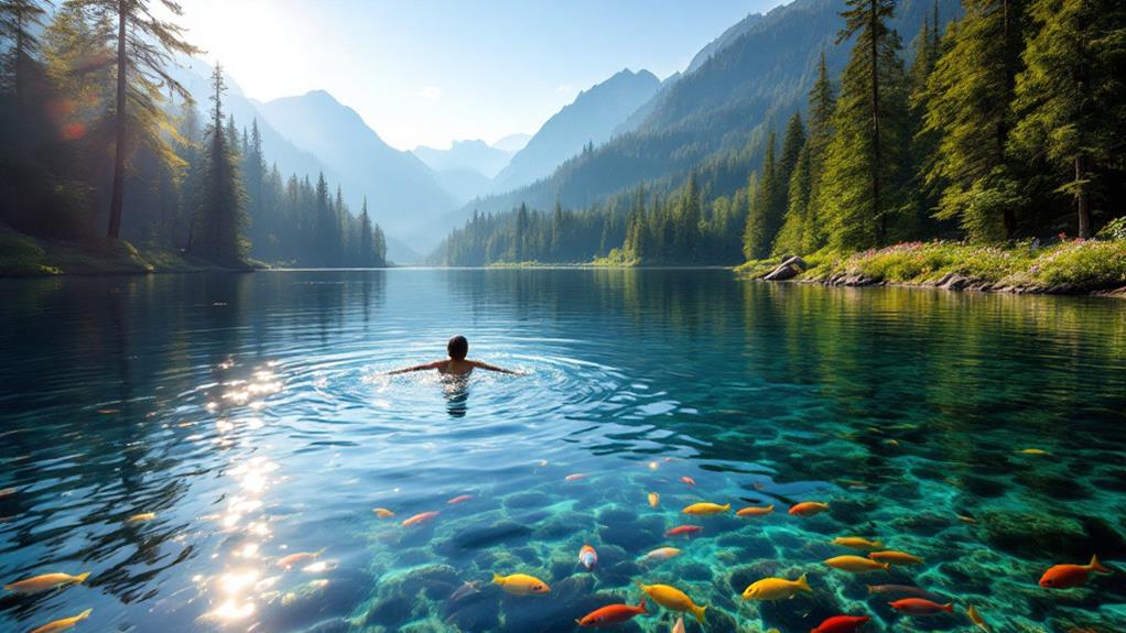 peaceful solitude amid natural wonders