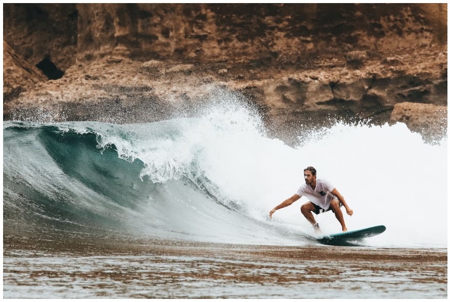 Surfers at Pacific Beach