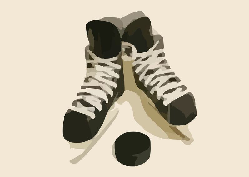 Inline hockey skates. 