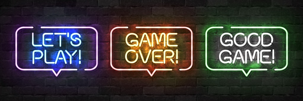 Get some game-related neon light signs