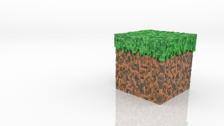 Make a Minecraft grass block cake