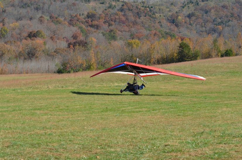 hang glider landing